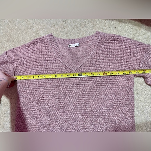Small SO V-Neck Sweater - Picture 4 of 7